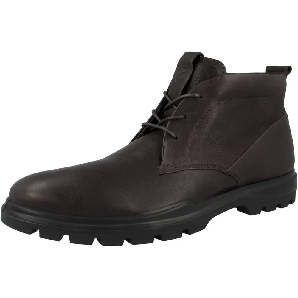 ECCO Citytray Avant Chukka Mens Size EU 46‎ US 12-12.5 Mocha Leather Boots - NEW